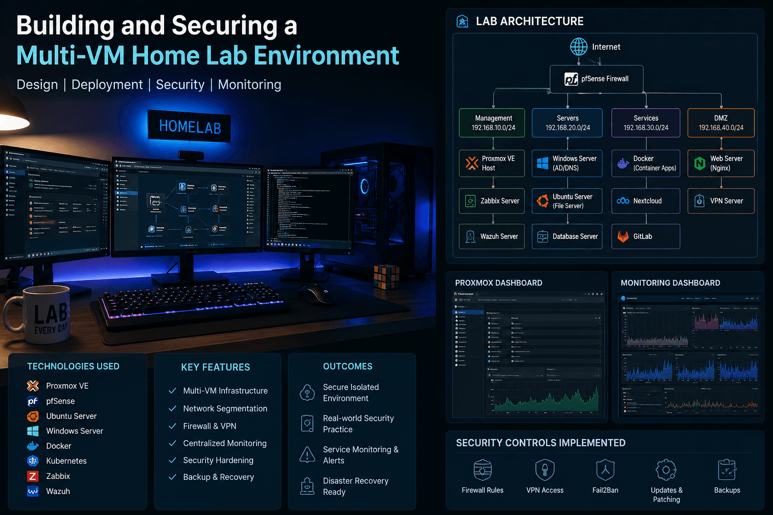 Building and Securing a Multi-VM Home Lab Environment